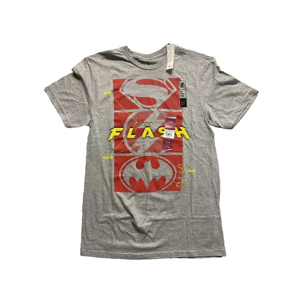 NWT The Flash DC Comics Gray Shirt Adult 2XL